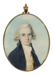 Portrait miniature of a gentleman by John Donaldson, oil, offered Mar 2024
