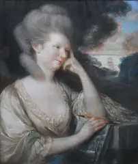 Portrait of Lady Rich by John Russell, Pastel, sold Mar 2024