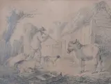 A farmer by George Morland, Pencil, sold Mar 2024