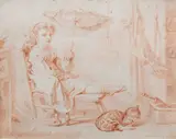 Her Majesty the Queen Signed with monogram and dated 1883 by Frederic Shields, 1883, oil, offered Mar 2024