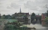 The Thames at Abingdon Signed YEEND KING by Yeend King, Pencil and watercolour heightened with white, offered Mar 2024