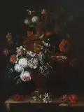 Still life with roses by Gaspar Pieter Verbruggen II, Oil on canvas, sold Mar 2024