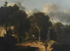 Trowse Lane near Norwich Oil by John Crome, Oil on canvas, sold Mar 2024