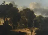 Trowse Lane near Norwich Oil by John Crome, Oil on canvas, sold Mar 2024