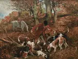 Gone to ground Signed JNO EMMS by John Emms, Oil on canvas, sold Mar 2024