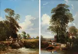 The eel traps by Edmund Gustavus Müller, oil on board, sold Mar 2024