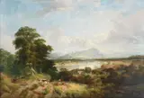 View of Stirling from the Forth Oil by Frederick Richard Lee, Oil on canvas, sold Mar 2024