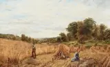 The harvest Signed and dated A A GLENDENING/1867 by Alfred Augustus Glendening Snr., Oil on canvas, offered Mar 2024