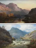 The River Lochan by Alfred de Bréanski Sen., oil on canvas, sold Mar 2024
