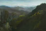 View of Kangchenjunga from Darjeeling by Major Edward Molyneux, Oil on canvas, sold Mar 2024