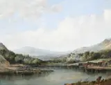 Lake of Zurich by Alfred Henry Vickers, Oil on canvas, offered Mar 2024