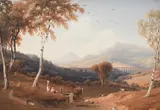 The Vale of Llangollen by George Fennell Robson, Watercolour heightened with bodycolour, sold Mar 2024