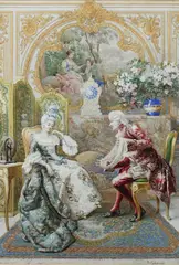 Winding wool Signed R by Roberto Raimondi, Pencil and watercolour, offered Mar 2024