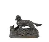 late 19th / early 20th century bronze model of a hunting dog Chien Épagneul 'Sylphe' by Pierre-Jules Mêne, bronze, sold Sep 2014