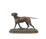 bronze model of a Pointer Chien Braque by Pierre-Jules Mêne, bronze, sold Sep 2014