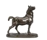 bronze model of a Britanny Stallion Cheval Breton by Pierre-Jules Mêne, bronze, offered Sep 2014