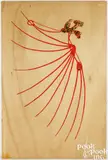 and gold leaf on plywood Letatlin And Sickle And Hammer by Leonid Sokov, 1993, oil, sold Jul 2025