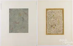 Raissance of a Flower by Mark Tobey, 1975, color lithograph, sold Jul 2025