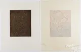 Psaltery by Mark Tobey, 1974, etching, sold Jul 2025