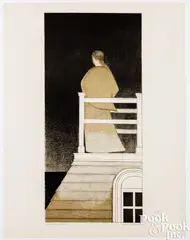 Widow's Walk by Will Barnet, 1970, color lithograph, sold Jul 2025