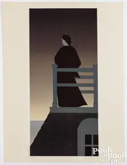 Widow's Walk by Will Barnet, 1970, color lithograph, sold Jul 2025