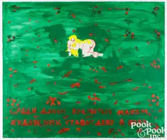 Springtime by Leonid Sokov, acrylic on paper, sold Jul 2025