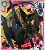 The Central Collapse Of Meaning by Lydia Dona, 1983, oil on canvas, sold Jul 2025