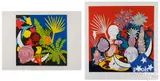 Brussels Sprouts II by Hunt Slonem, 1980, serigraph, sold Jul 2025