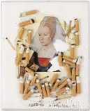 Cigarettes by Ilse Getz, collage, sold Jul 2025
