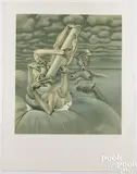 Entrientes by Hans Bellmer, 1974, color lithograph, sold Jul 2025