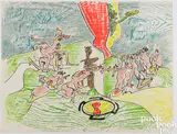 Or Dur Or Aison by Roberto Matta, 1975, etching and aquatint, sold Jul 2025