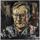 Portrait Of Professor A. Davidson by Mikhail Turovsky, oil on canvas, sold Jul 2025