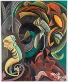 Afro Rococo by Marilla Palmer, oil on canvas, sold Jul 2025