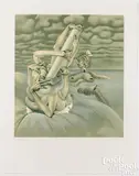 Entrientes by Hans Bellmer, 1974, color lithograph, sold Jul 2025