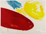 Untitled by Tom Young, 1974, watercolor, sold Jul 2025
