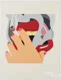 LIPS by Thomas Wesselmann, 1975, serigraph, sold Jul 2025