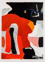 Eastern by James Brooks, 1982, color lithograph, sold Jul 2025