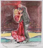 Fred and Ginger by Larry Rivers, 1999, color lithograph on paper, sold Jul 2025