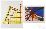 The Web I by Allan D'Arcangelo, 1979, serigraph, sold Jul 2025