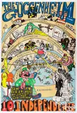 exhibition poster The Guggenheim 10 Independents by Red Grooms, 1972, color lithograph, sold Jul 2025