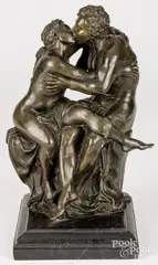 of two figures embracing by Louis Gossin, bronze, sold Jun 2025