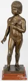 girl with bird by Charles Parks, bronze, sold Jun 2025