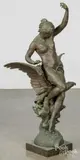 of Hebe atop an eagle by Emile Picault, bronze, sold Jun 2025