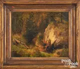 titled In the Depths of the Harz Mountains by Hermann Herzog, oil on canvas, sold May 2025