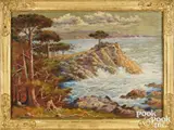 titled Carmel By the Sea Monterey California by Andreas Roth, oil on canvas, sold May 2025
