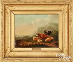 landscape with cows by Aelbert Cuyp, oil on panel, offered May 2025