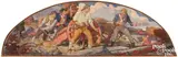impressionist American Revolution scene by Edmund Franklin Ward, oil on canvas, sold May 2025