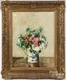 floral still life by Emily Bland, oil on canvas, sold Apr 2025
