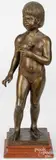 girl with bird by Charles Parks, bronze, offered Apr 2025