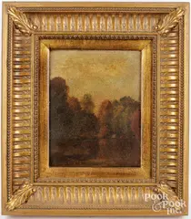landscape by William John Hennessy, oil on board, sold Apr 2025